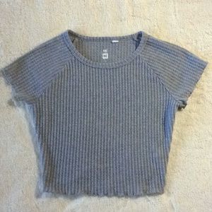 ME TO WE Short Sleeve Crop Top